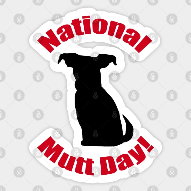 National Mutt Day Sticker by BlakCircleGirl